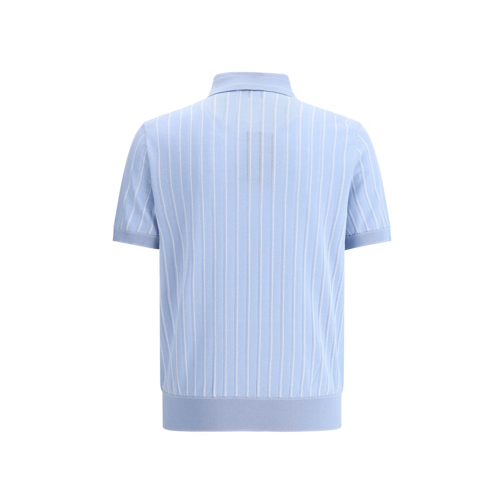 Brioni Gestreifter Polo-Pullover