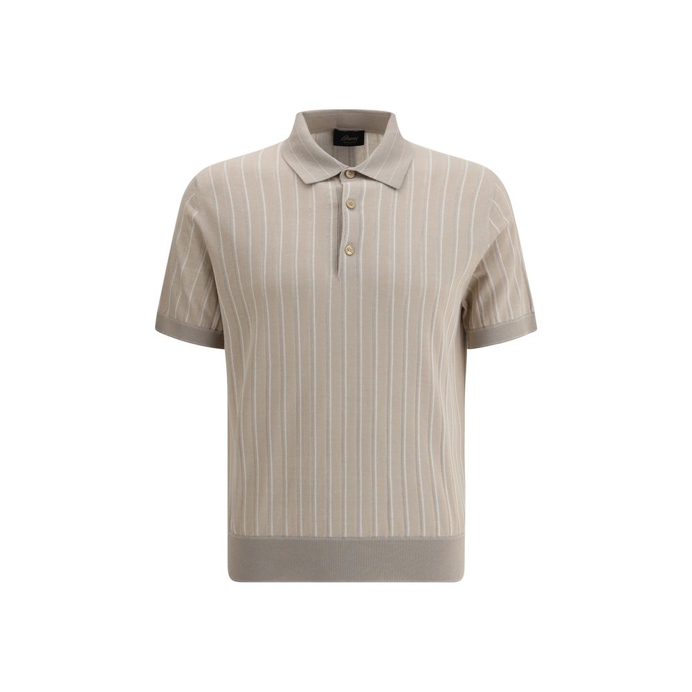 Brioni Gestreifter Polo-Pullover