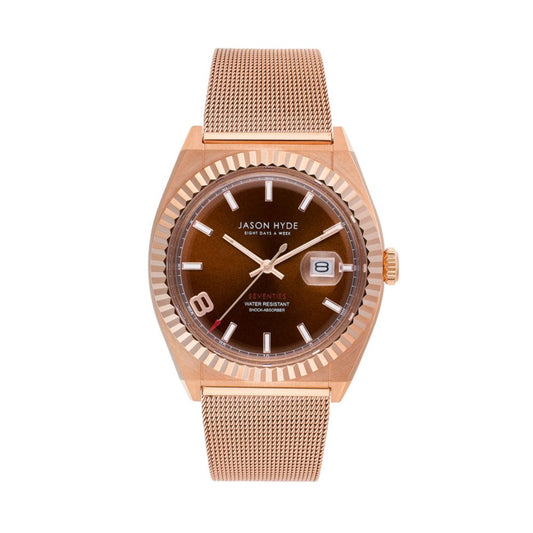 Jason Hyde Textiluhr in Roségold