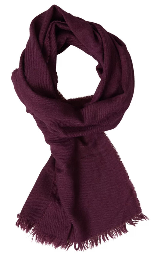 Dolce &amp; Gabbana Purple Cashmere Knit Wrap huivihuivi