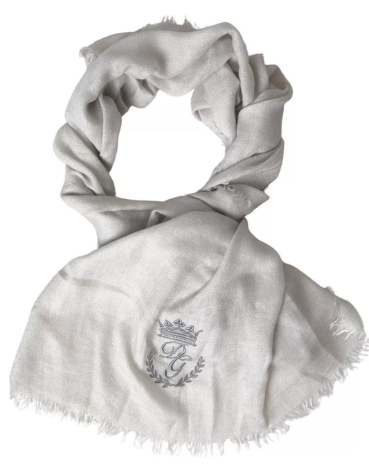 Dolce &amp; Gabbana Harmaa Cashmere Wrap huivi hapsuhuivi