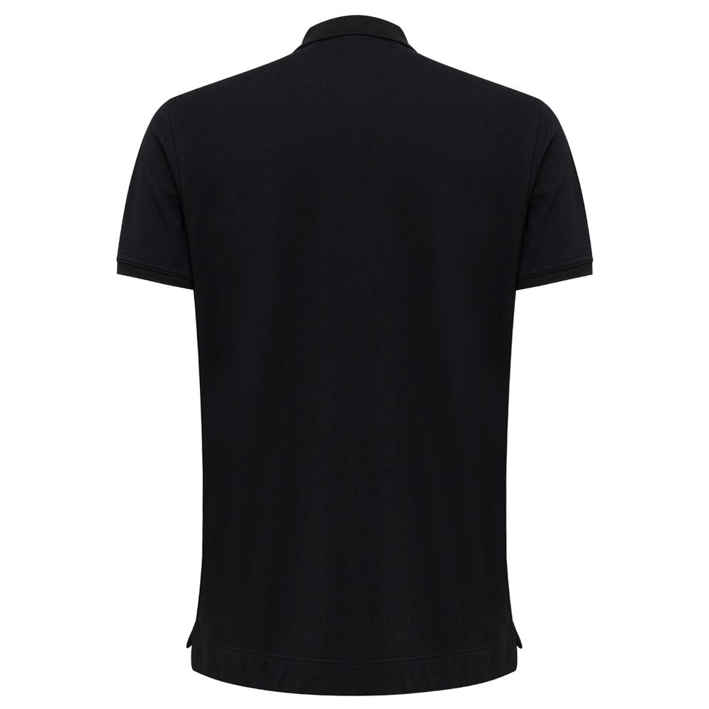 Fendi Schwarzes Baumwoll-Poloshirt