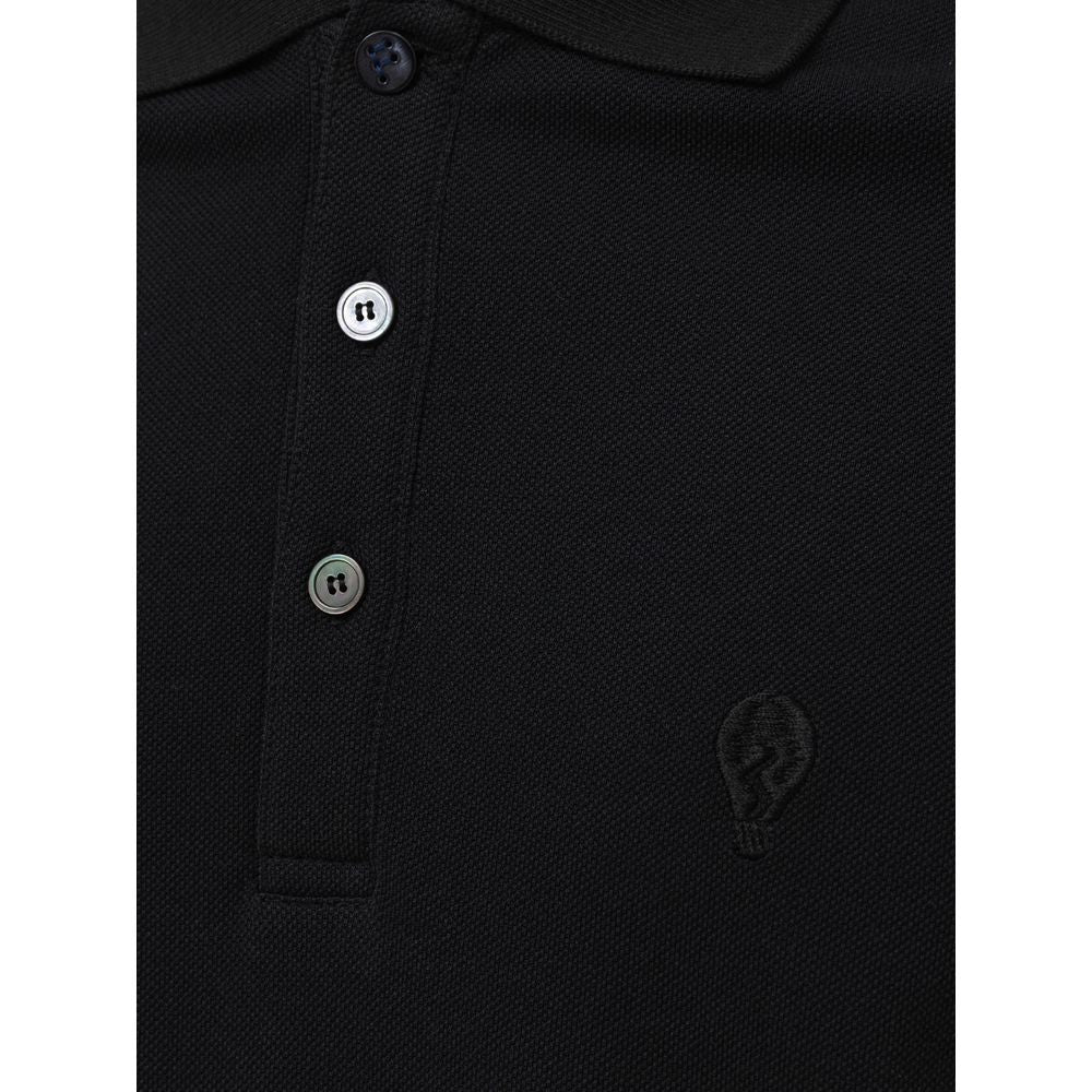 Fendi Schwarzes Baumwoll-Poloshirt