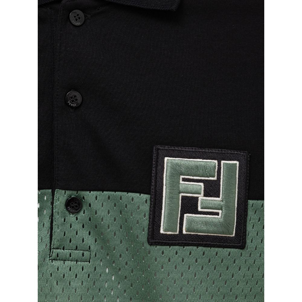 Fendi Multicolor 67 Poloshirt aus Baumwolle