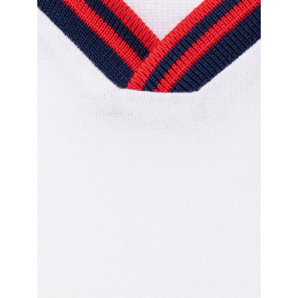 Fendi Weißes Baumwoll-Poloshirt