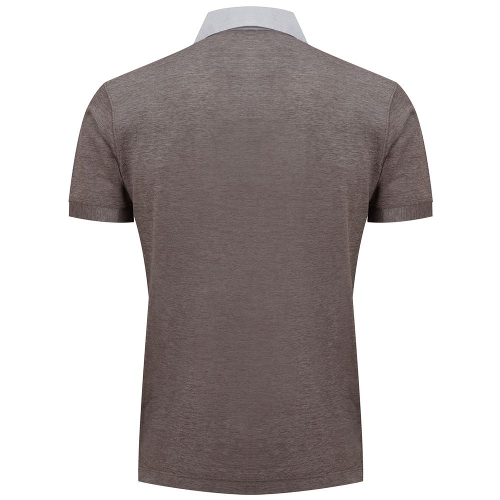 Corneliani Bicolor-Elastan-Poloshirt