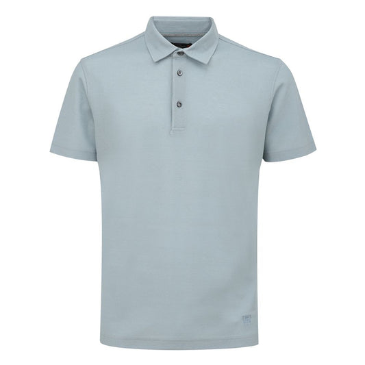 Corneliani Hellblaues Baumwoll-Poloshirt