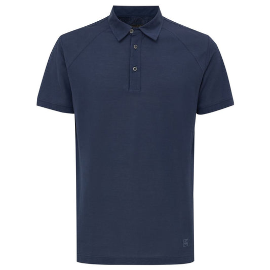 Corneliani Marineblaues Baumwoll-Poloshirt