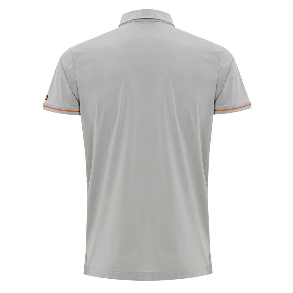 Corneliani Graues Polyamid-Poloshirt