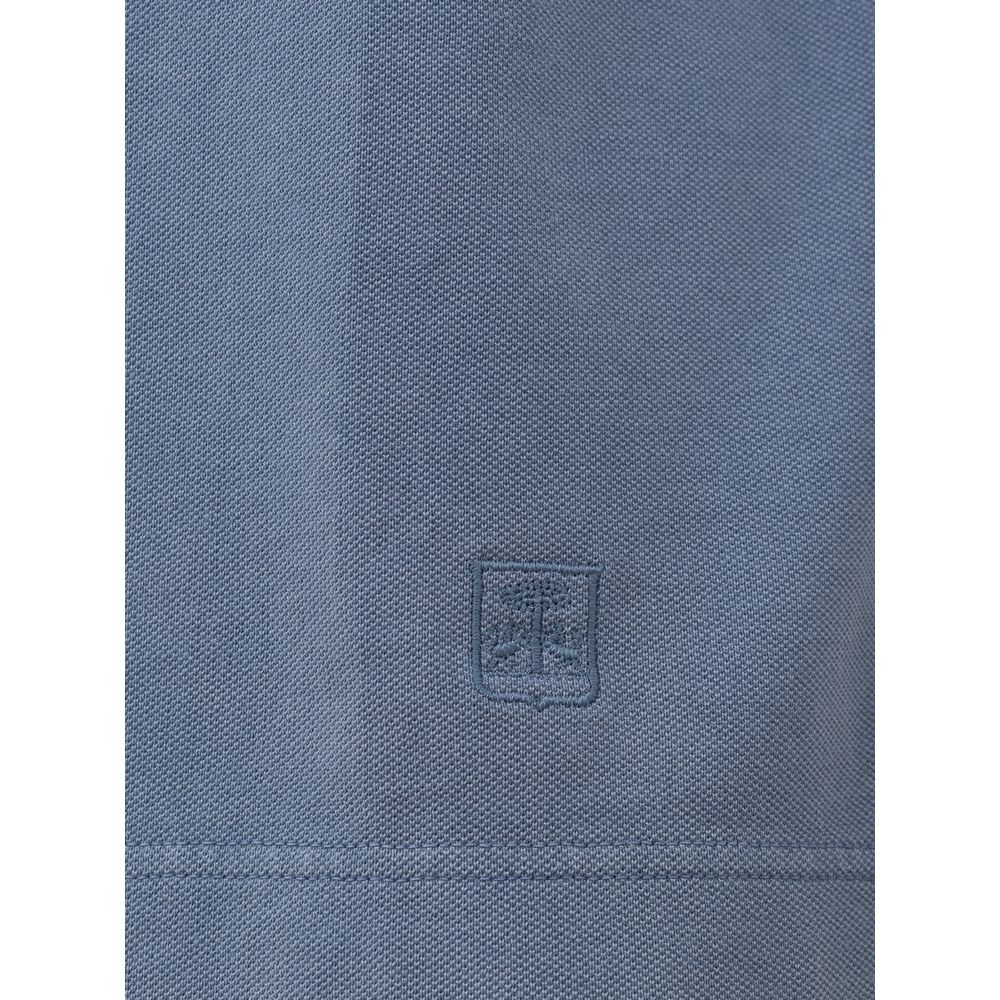 Corneliani Marineblaues Baumwoll-Poloshirt