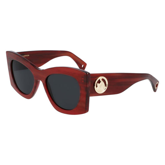 Lanvin Rote Acetat-Sonnenbrille