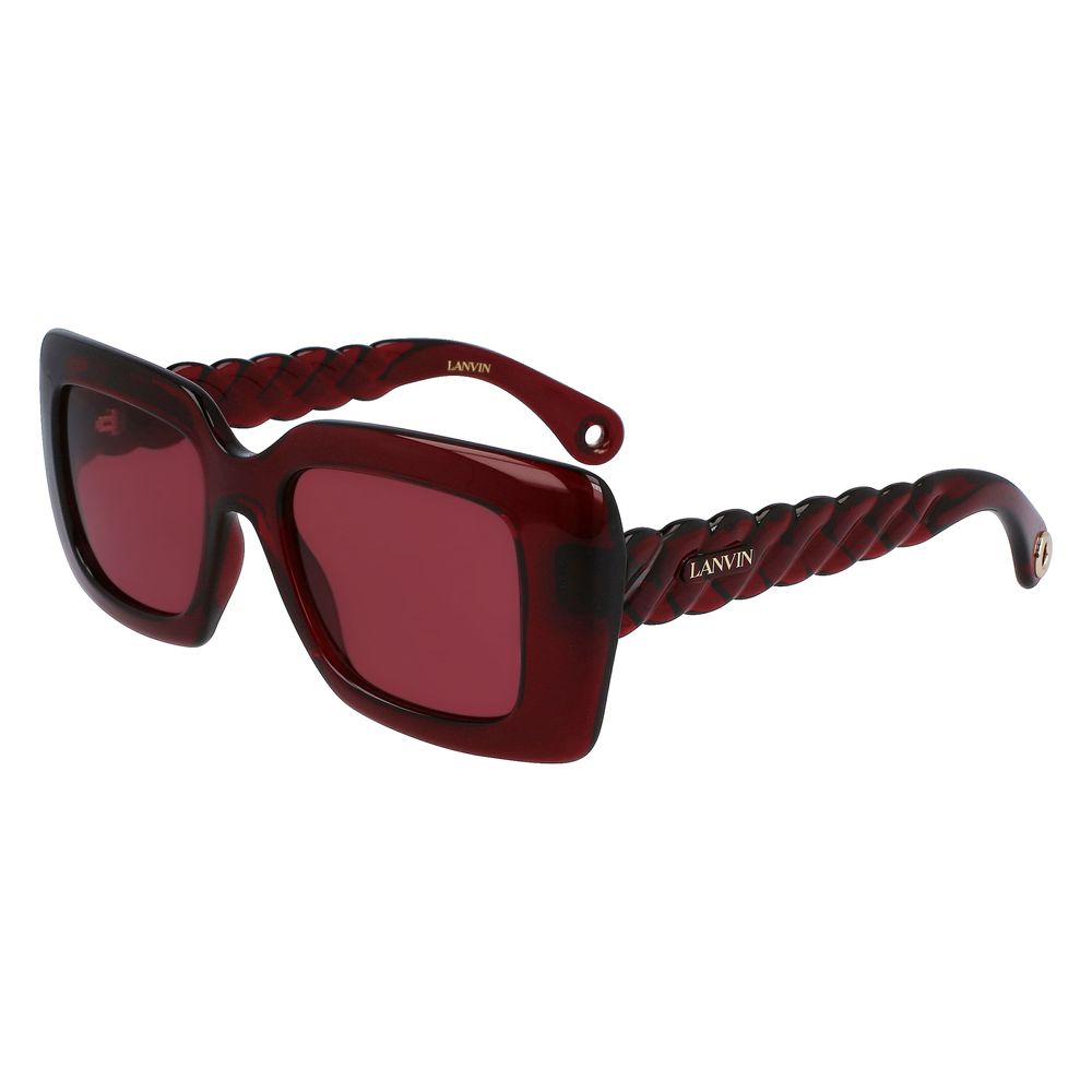 Lanvin Rote Sonnenbrille mit Bio-Einspritzung