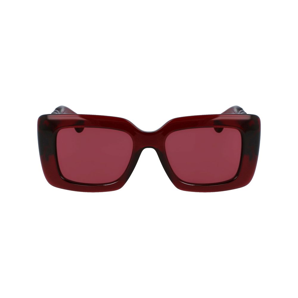 Lanvin Rote Sonnenbrille mit Bio-Einspritzung