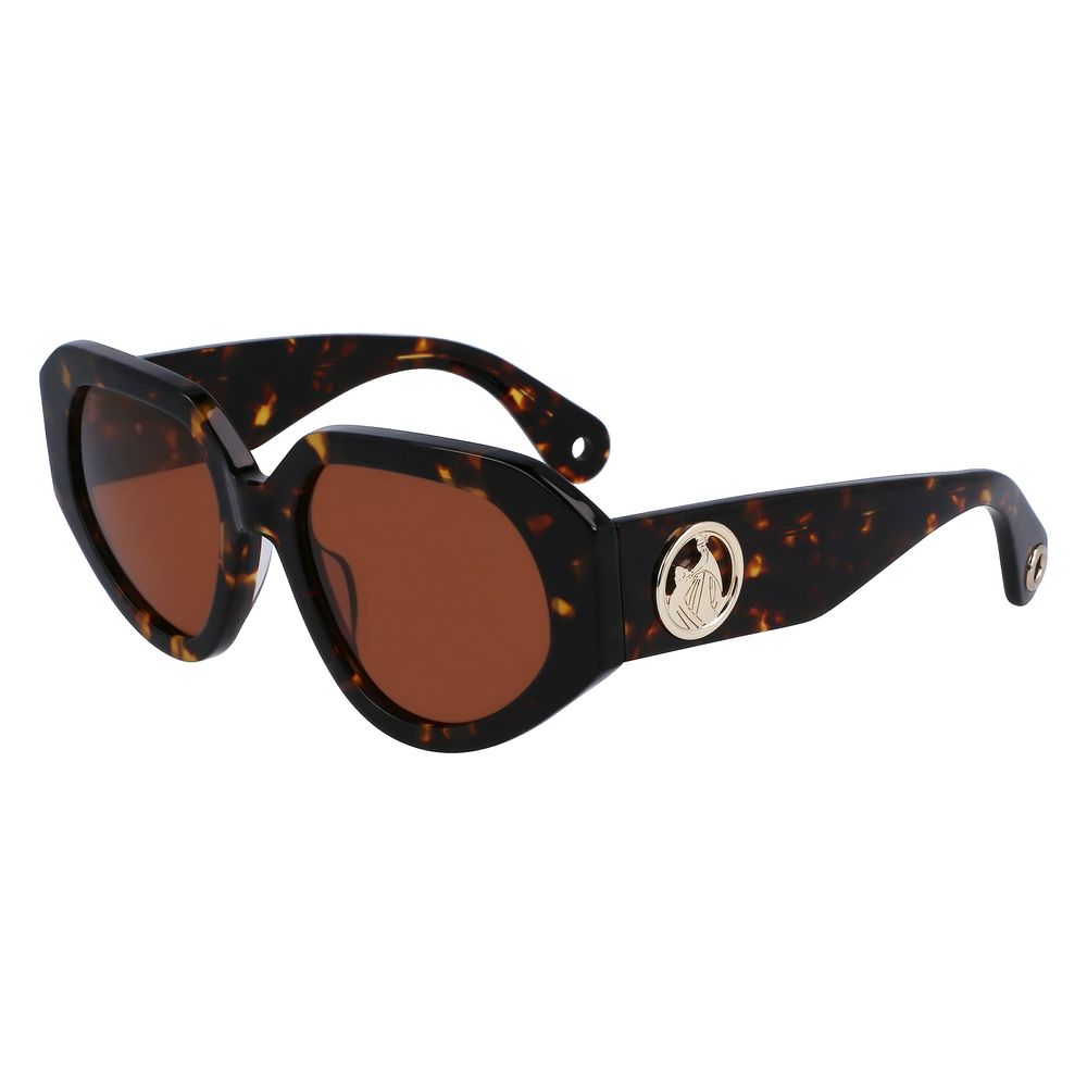 Lanvin Braune Acetat-Sonnenbrille