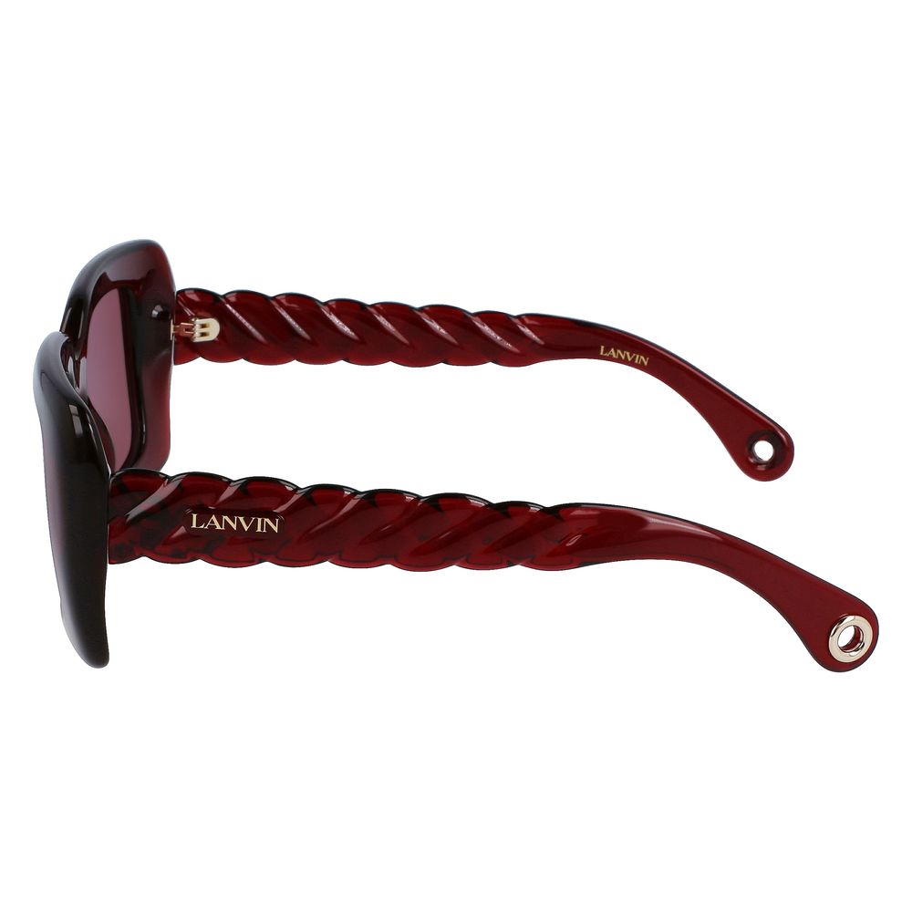 Lanvin Rote Sonnenbrille mit Bio-Einspritzung