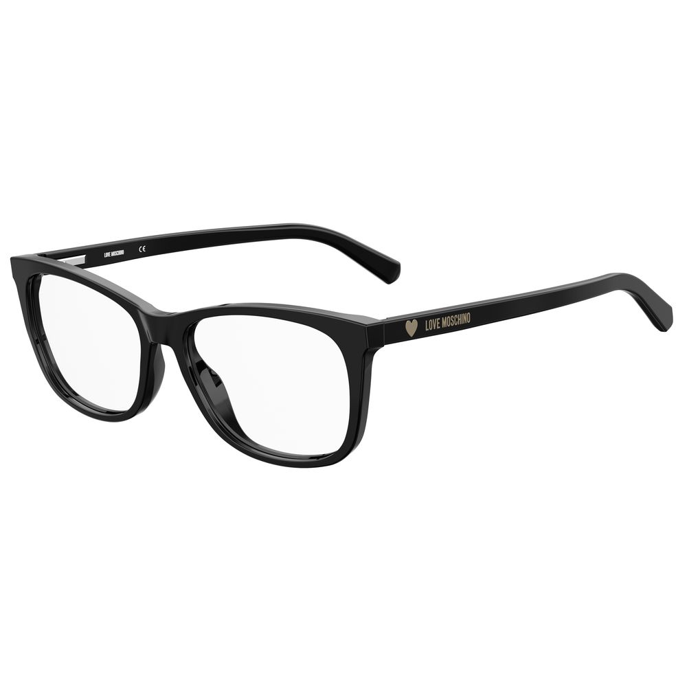 Love Moschino Schwarzer Acetat-Rahmen