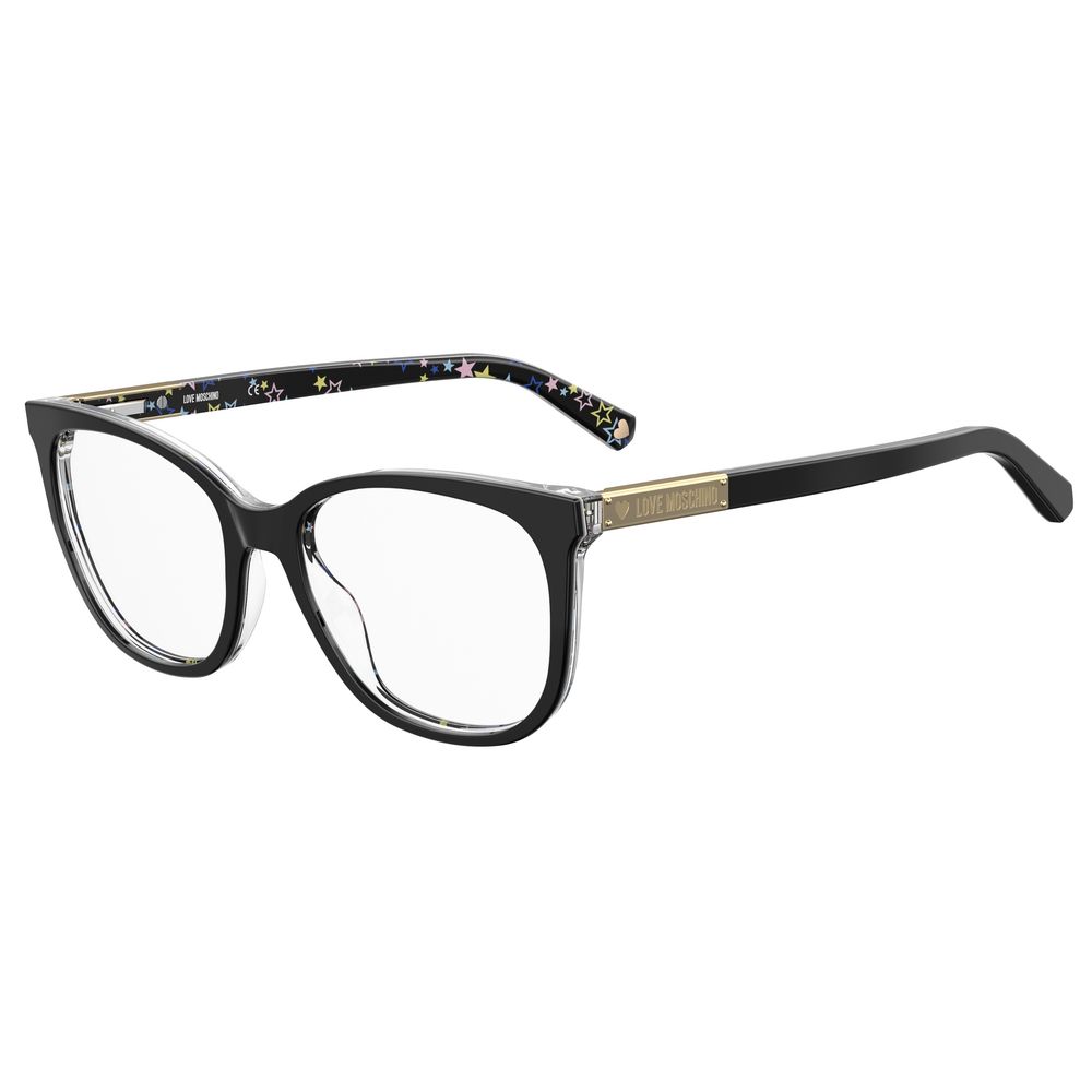 Love Moschino Schwarzer Acetat-Rahmen