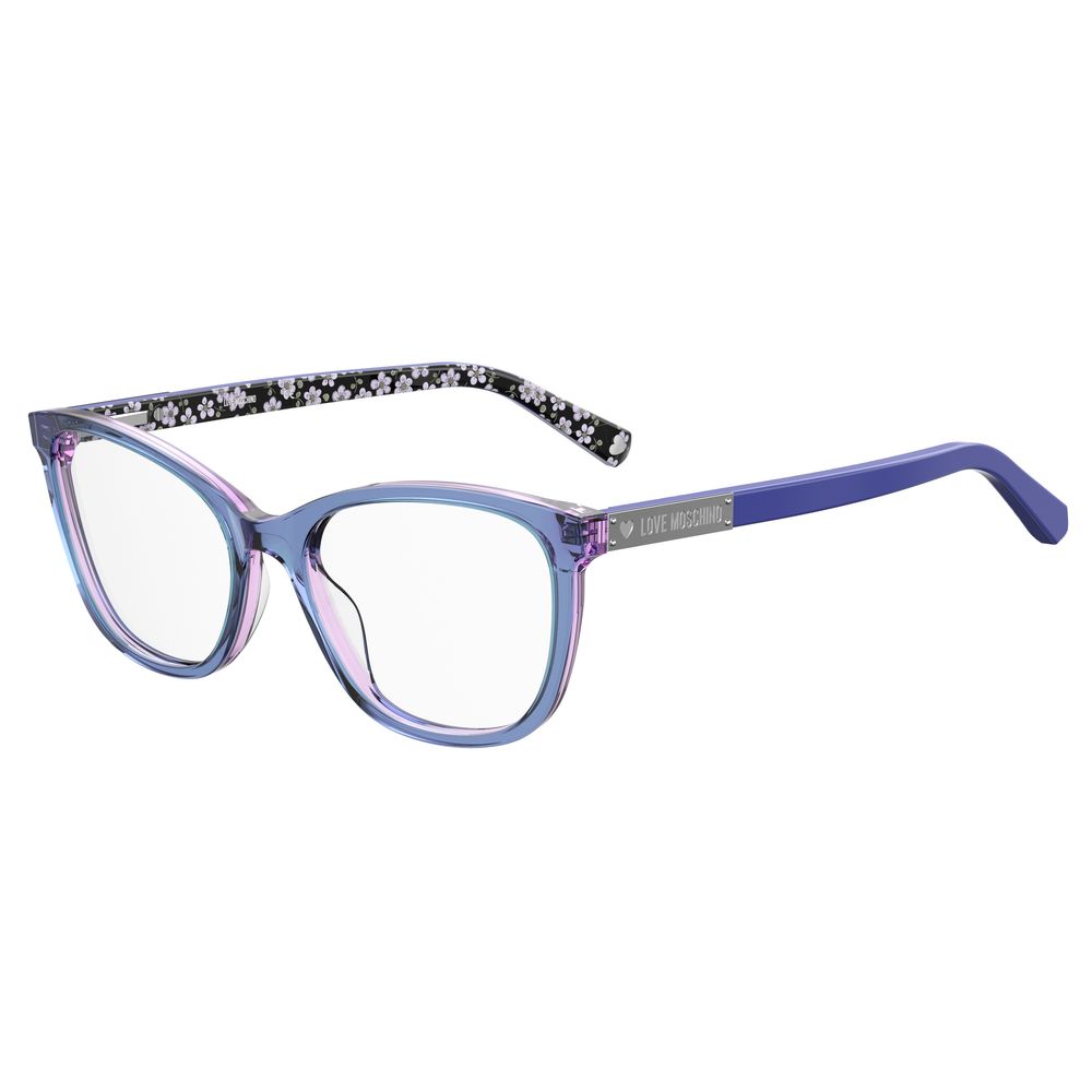 Love Moschino Blaue Acetat-Rahmen