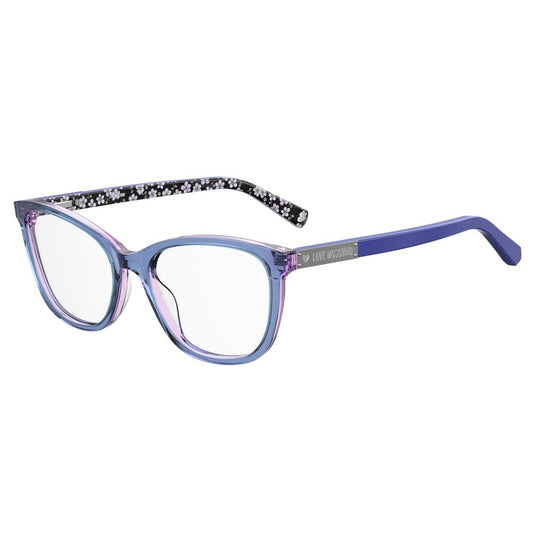 Love Moschino Blaue Acetat-Rahmen