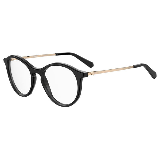 Love Moschino Schwarzer Acetat-Rahmen