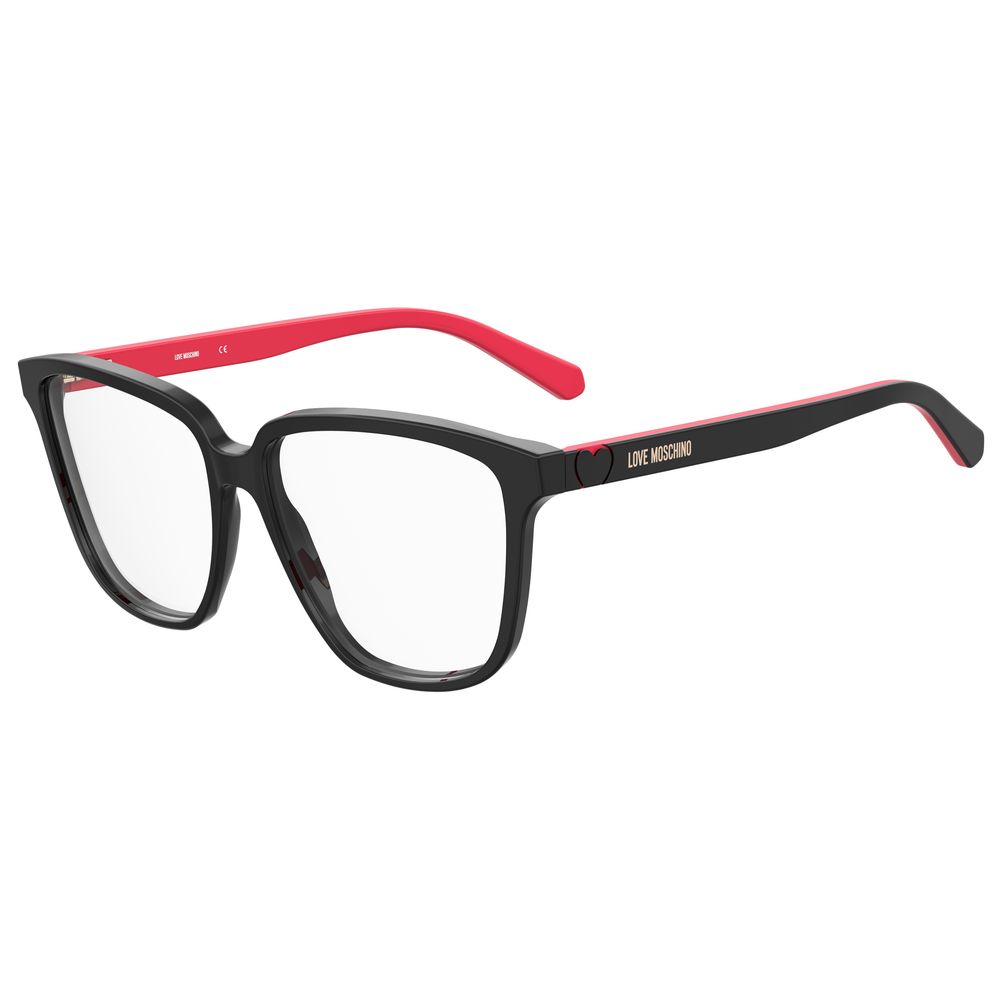 Love Moschino Schwarzer Acetat-Rahmen