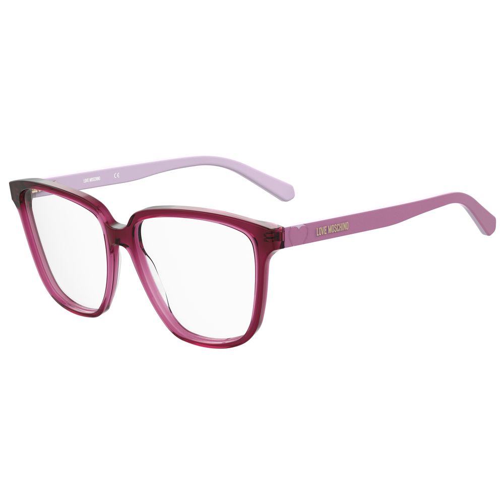 Love Moschino Rote Acetat-Rahmen