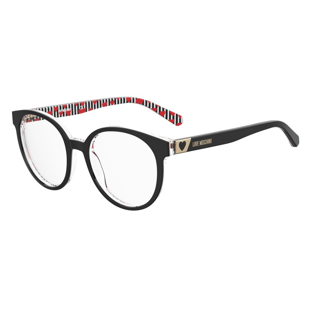 Love Moschino Schwarzer Acetat-Rahmen