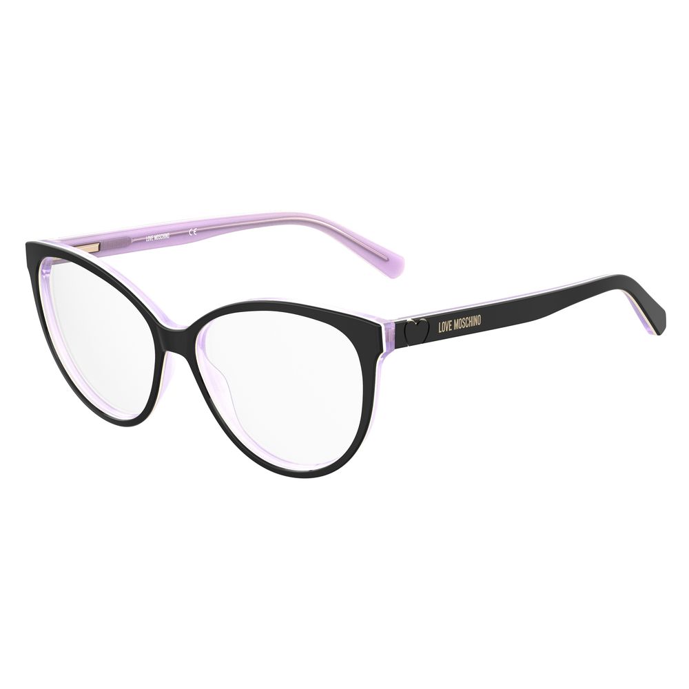 Love Moschino Schwarzer Acetat-Rahmen