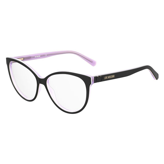 Love Moschino Schwarzer Acetat-Rahmen