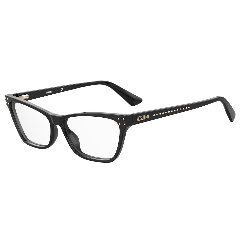 Moschino Schwarzer Acetat-Rahmen