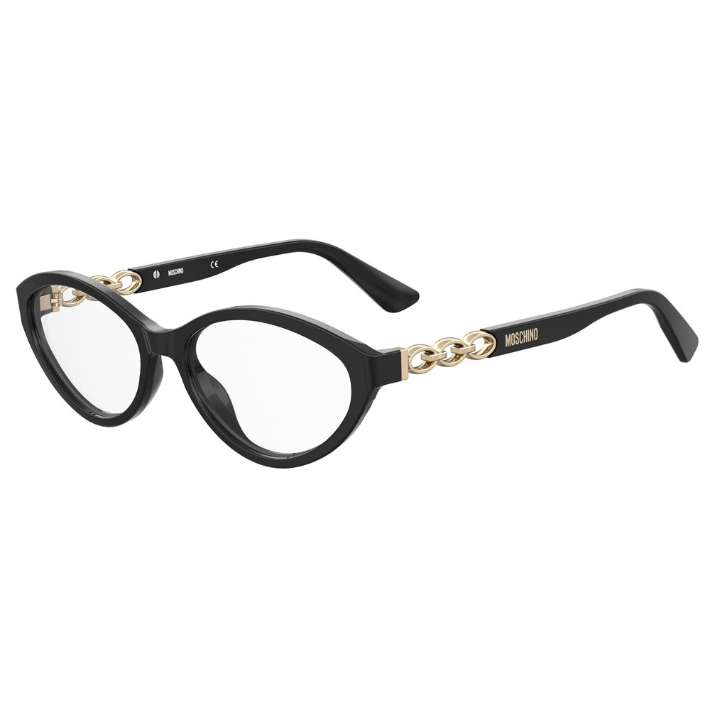 Moschino Schwarzer Acetat-Rahmen