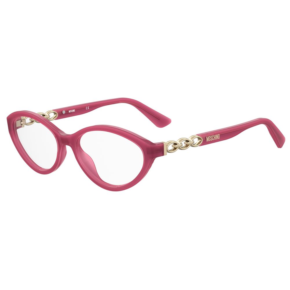 Moschino Rote Acetat-Rahmen