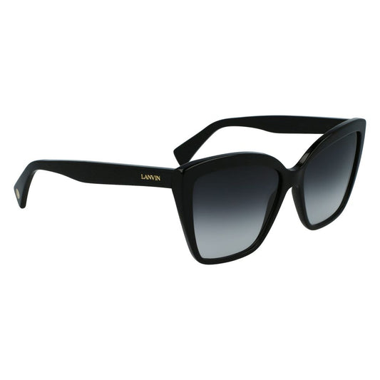 Lanvin Schwarze Acetat-Sonnenbrille