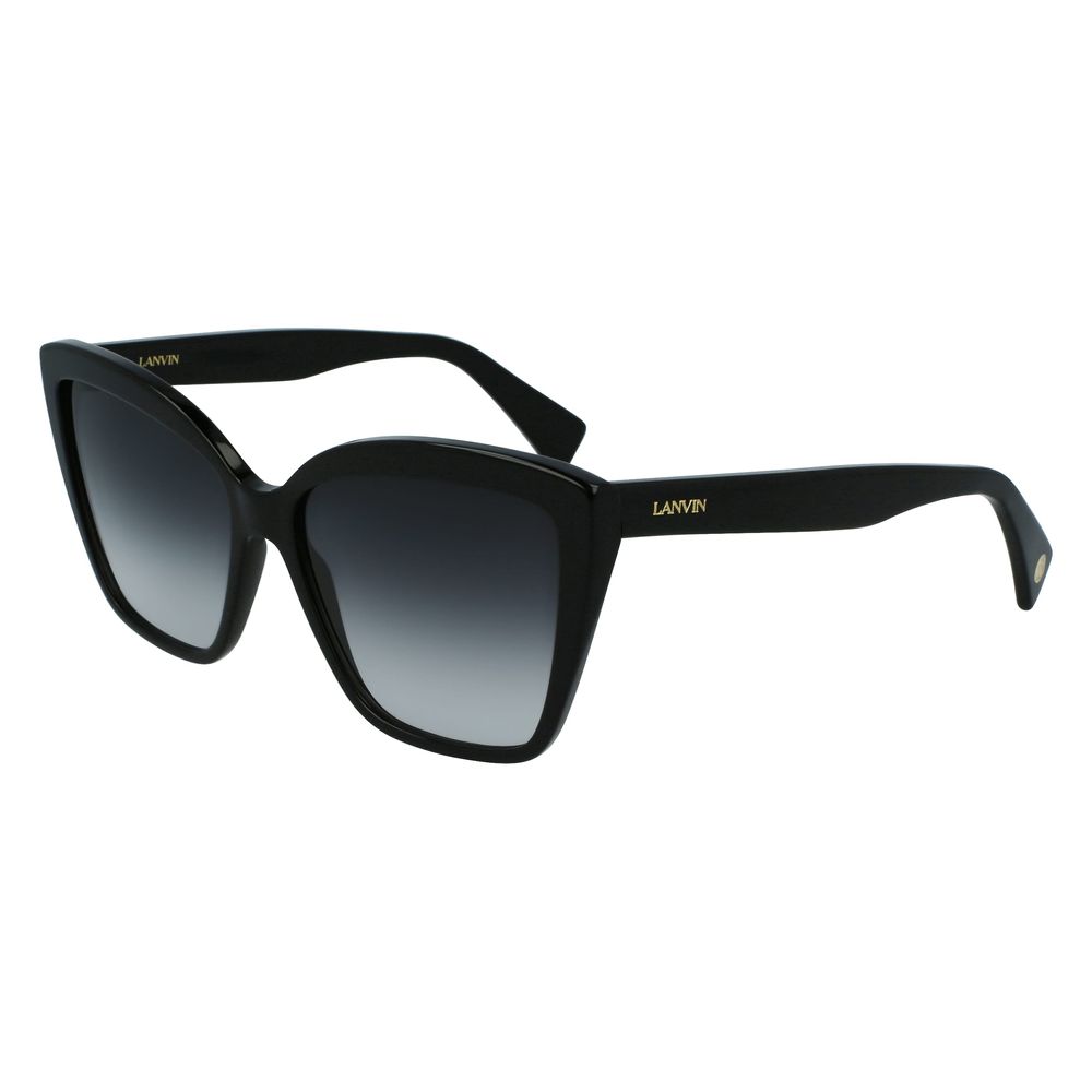 Lanvin Schwarze Acetat-Sonnenbrille