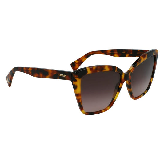 Lanvin Braune Acetat-Sonnenbrille