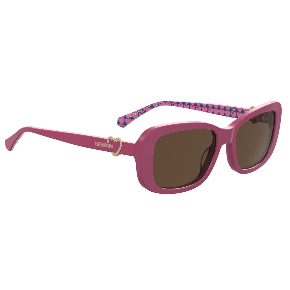 Love Moschino Fuchsia Acetat-Sonnenbrille