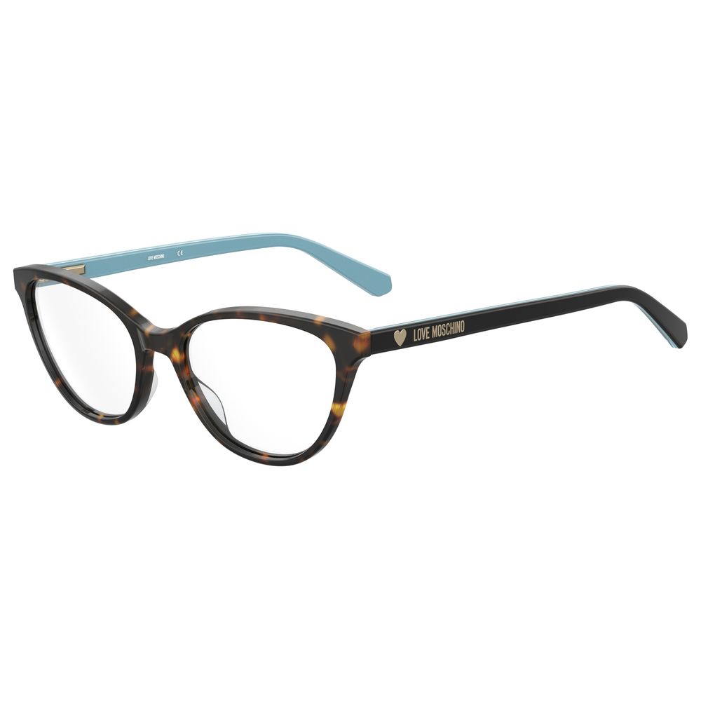 Love Moschino Braune Acetat-Rahmen