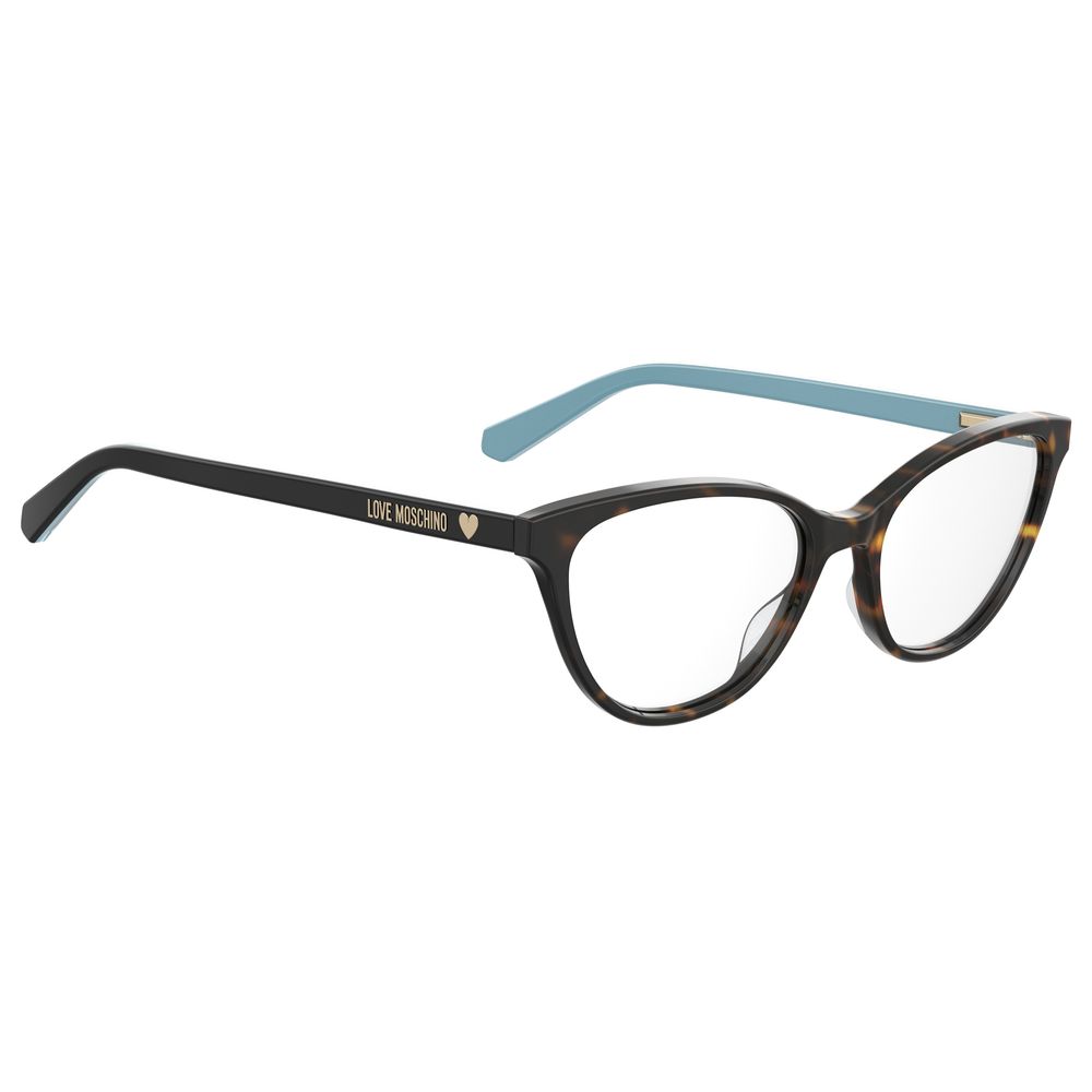 Love Moschino Braune Acetat-Rahmen