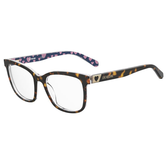 Love Moschino Braune Acetat-Rahmen