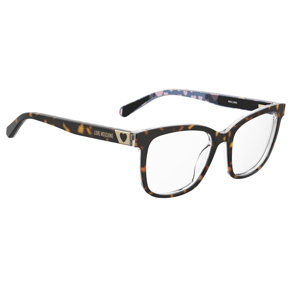 Love Moschino Braune Acetat-Rahmen