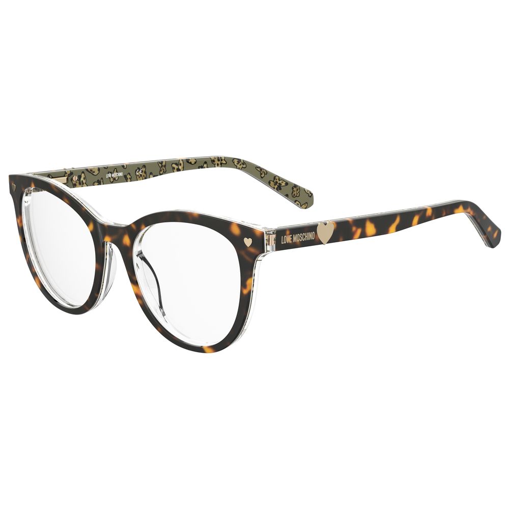 Love Moschino Braune Acetat-Rahmen