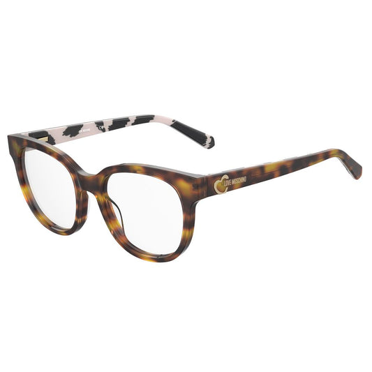 Love Moschino Braune Acetat-Rahmen