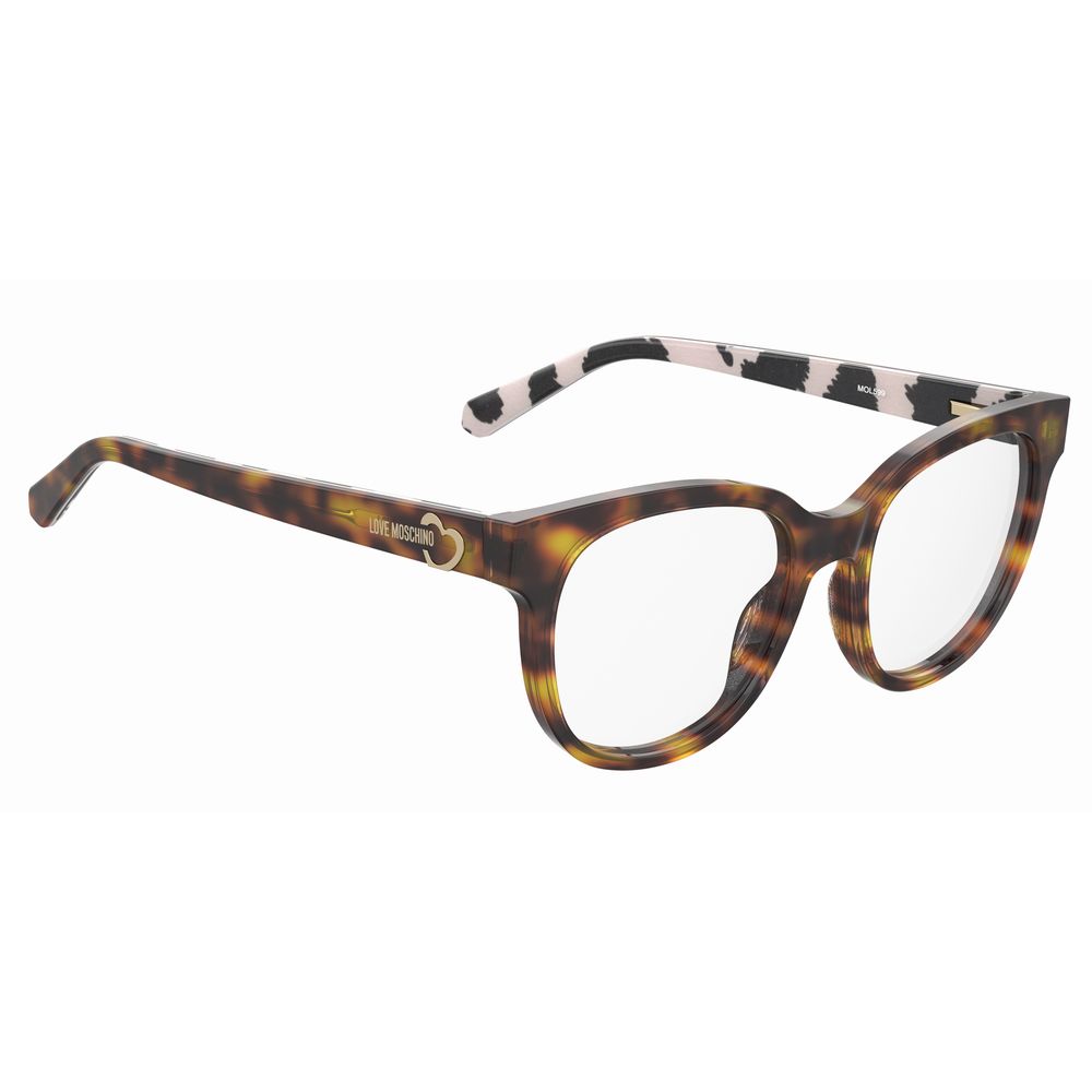 Love Moschino Braune Acetat-Rahmen