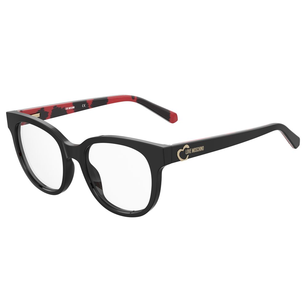 Love Moschino Schwarzer Acetat-Rahmen