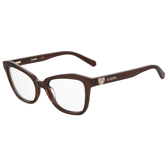 Love Moschino Braune Acetat-Rahmen