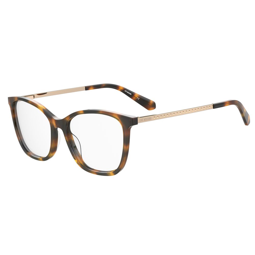 Love Moschino Braune Acetat-Rahmen