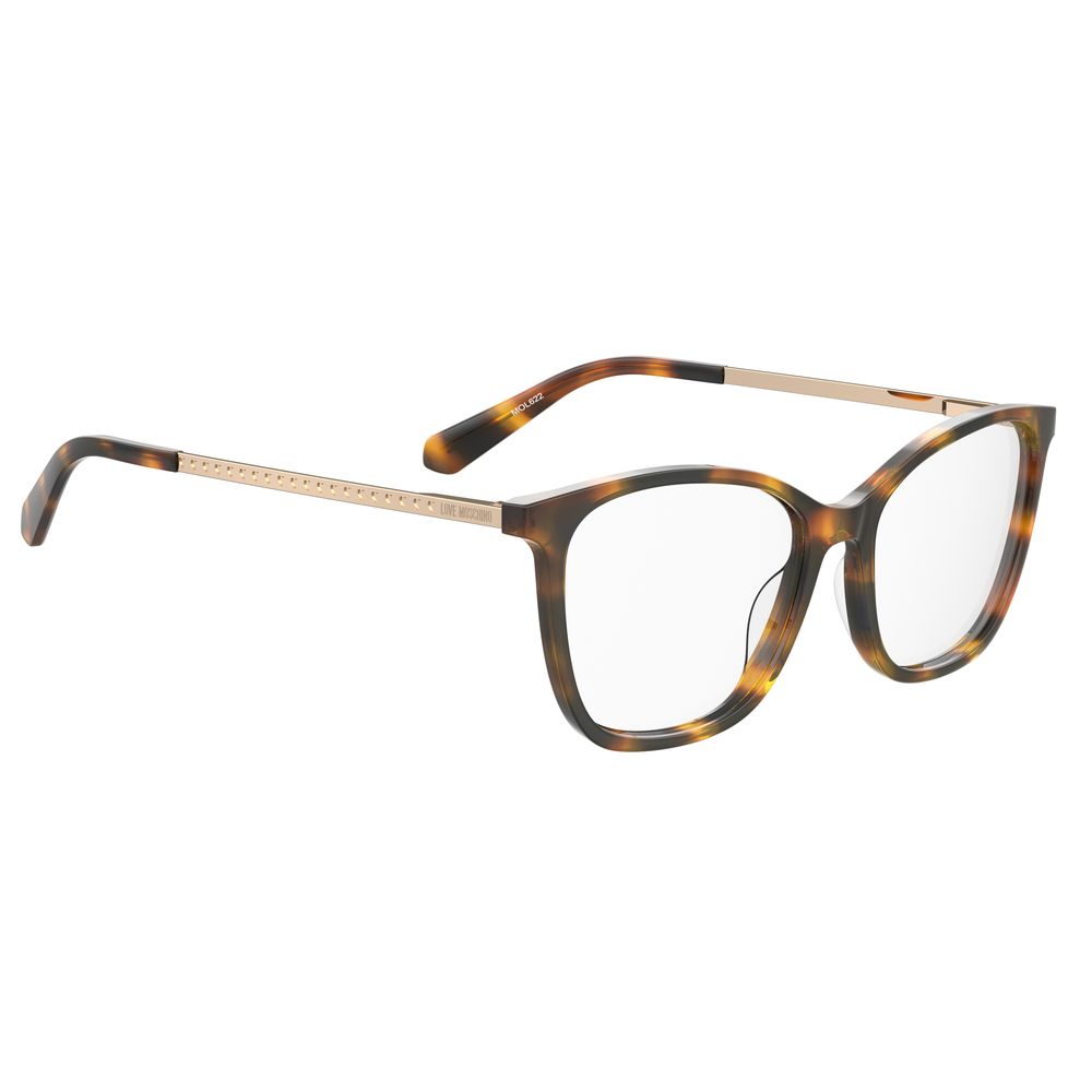 Love Moschino Braune Acetat-Rahmen