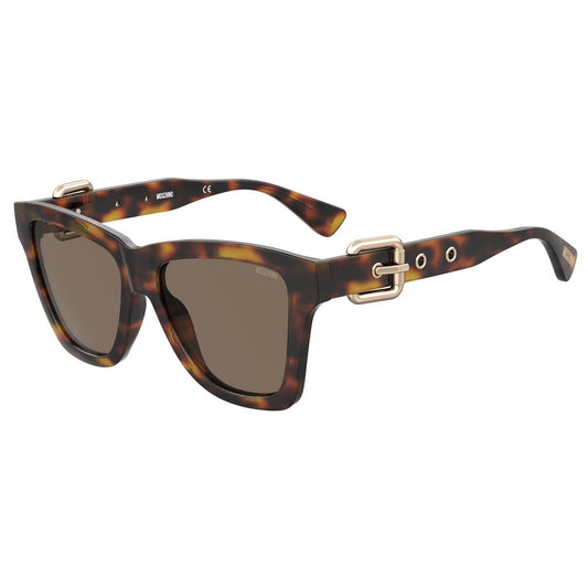 Moschino Braune Acetat-Sonnenbrille