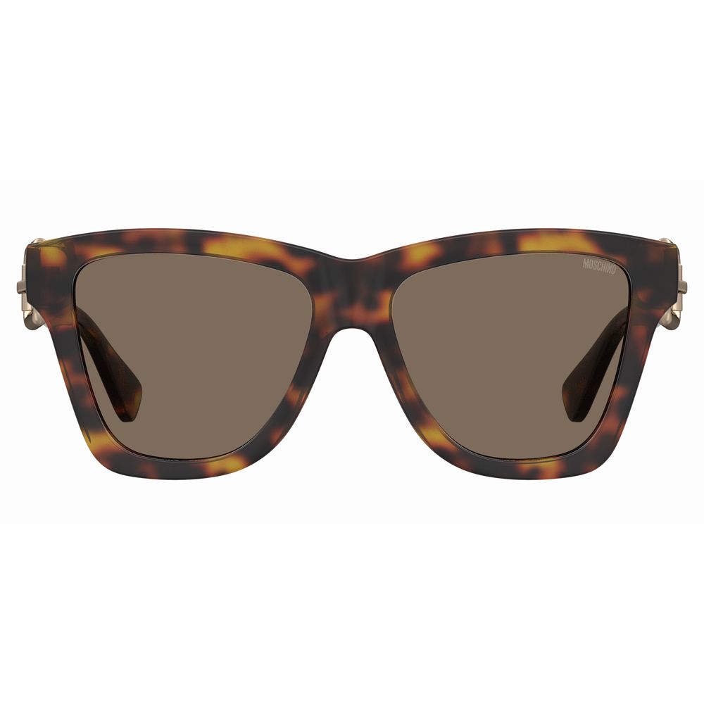 Moschino Braune Acetat-Sonnenbrille