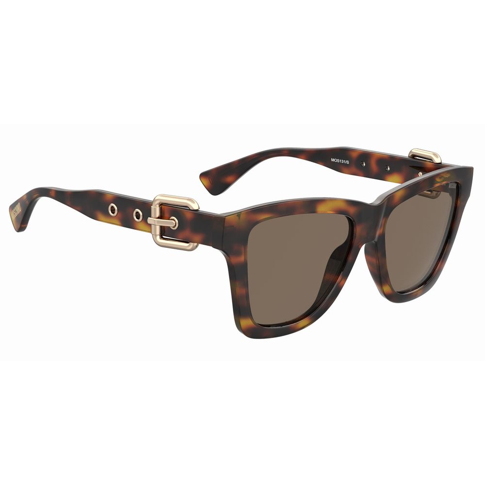 Moschino Braune Acetat-Sonnenbrille